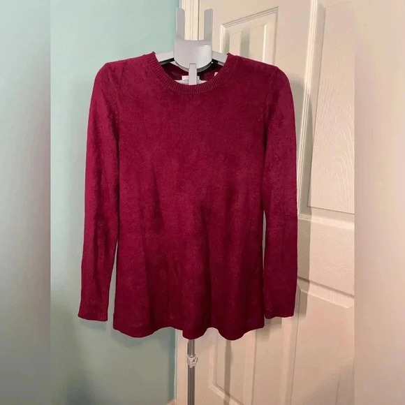 Burgundy J‎ Jill crewneck sweater size small - Picture 1 of 7